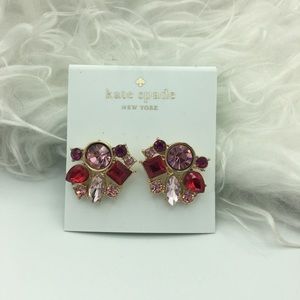 KATE SPADE ♠️ PINK MULTICOLORED CLUSTER EARRINGS